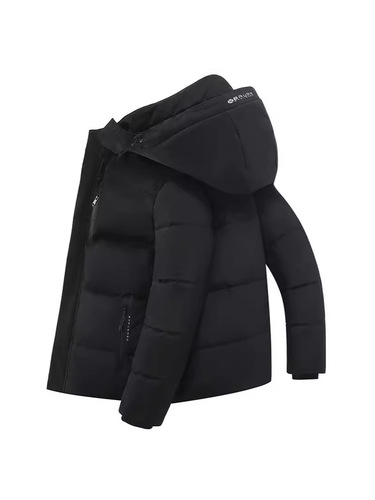 【Foreign Trade Cross-border】New Cold-Proof Coat for Men, Short Style, Middle-Aged and Elderly Men, Winter Outdoor Hooded Jacket, European and American Style