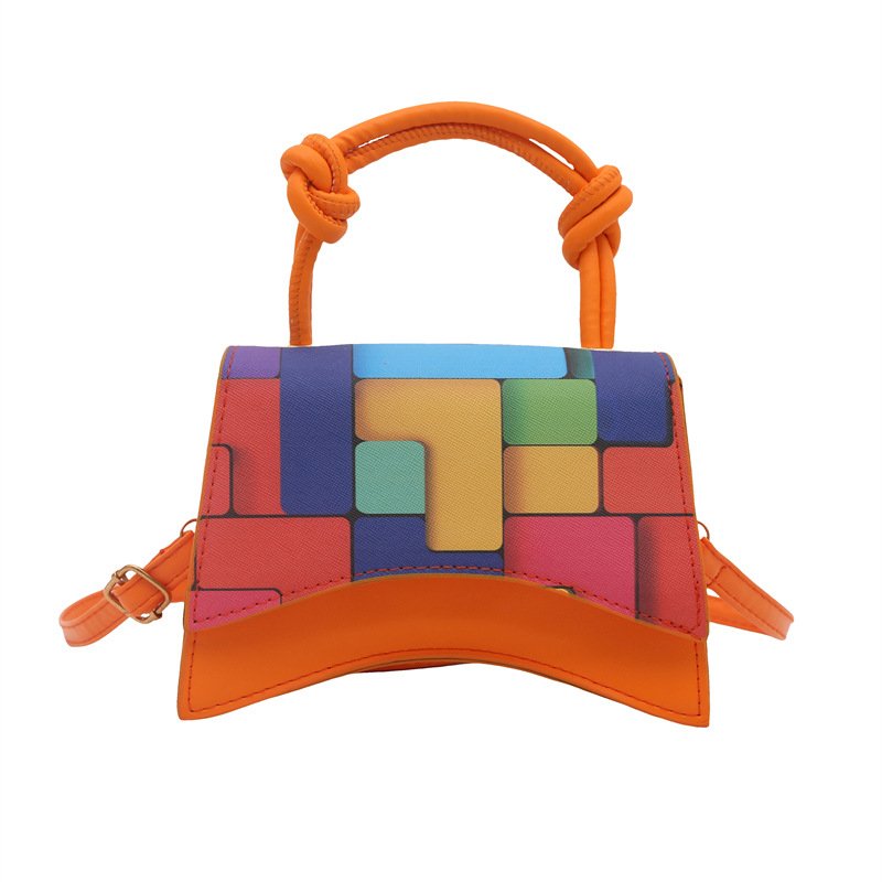 2024 invierno nuevo estilo coreano macarón bolso de hombro color de choque bolso de mano de textura casual bolso de mujer