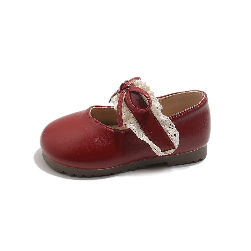 Zapatos de cuero para niñas 2026 primavera y otoño nuevos zapatos de un solo niño, zapatos de princesa de arco suave, zapatos de rendimiento Lefour image 6