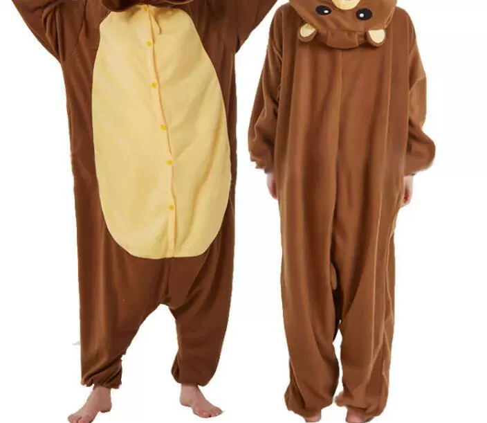[Японская оригинальная версия Rilakkuma Kigurumi взрослый комбинезон пижама Мишка-падер]