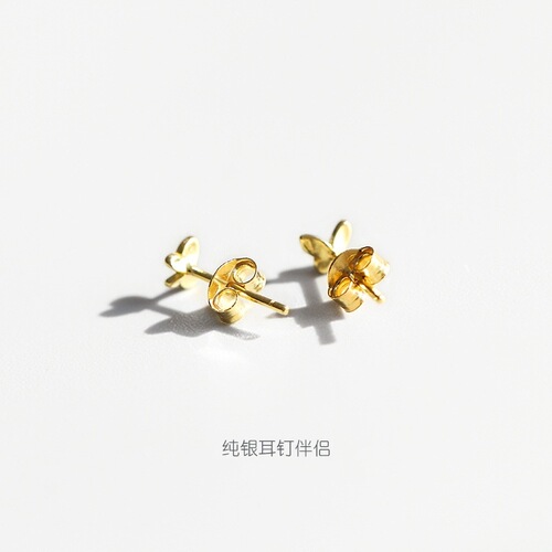 S925 sterling silver ear plugs, versatile and simple 14k gold-filled ear buckles, ear caps, ear plugs, earrings and studs