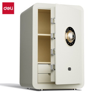 Deli 4058S Fingerprint Password Safe Deposit Box H600 Vibration Alarm Anti-theft Hotel Safe Home Safe