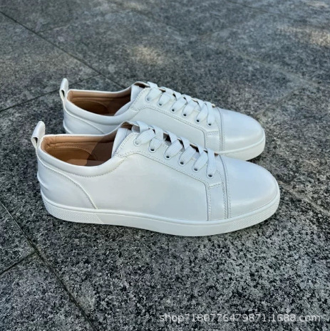 ABCL European and American foreign trade 2026 hot-selling red-soled studded shoes, embroidered casual fashion couple sneakers ABCL European and American foreign trade 2026 hot-selling red-soled studded shoes, embroidered casual fashion couple sneakers