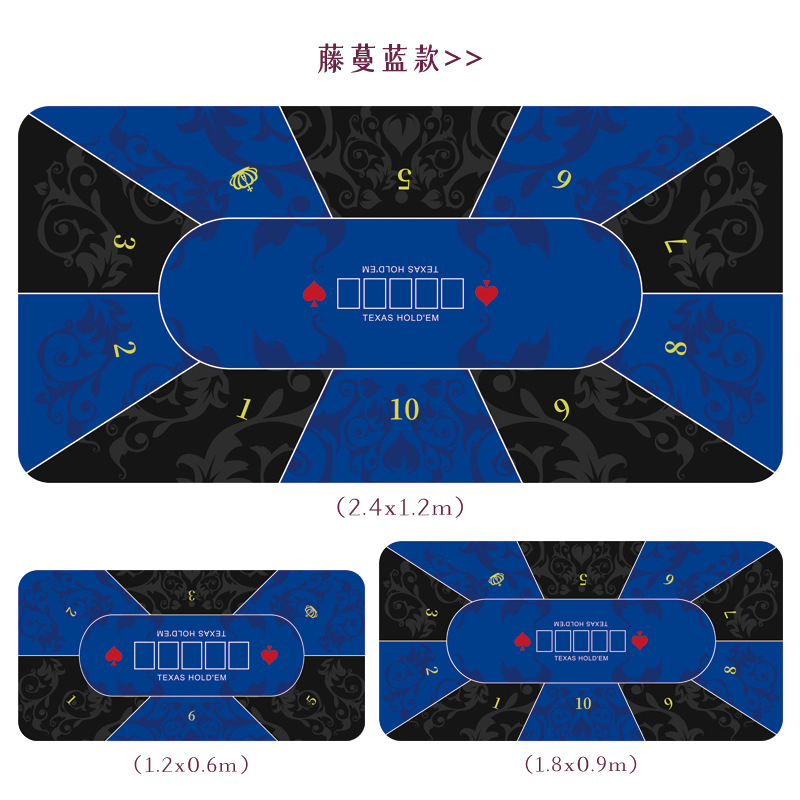 Texas poker estera mantel estera de mesa cuadrada redonda chip estera de goma poker estera de mesa de escritorio estera de Ajedrez de entretenimiento