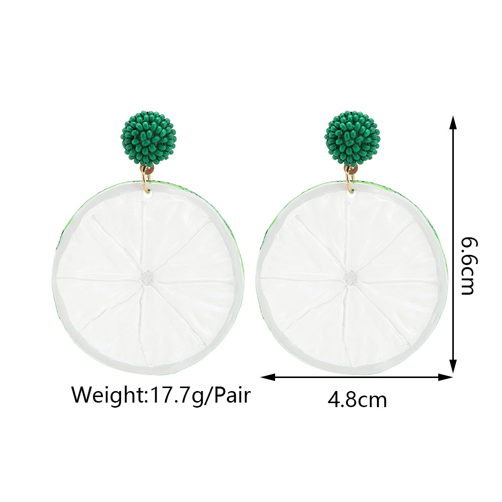 Casual Sweet Fruit Arylic Women's Drop Earrings display picture 5