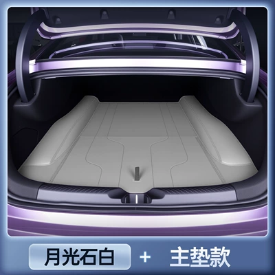 Trunk Mat: L06, Full Surround Trunk Mat, Complete - premium-selection-moonstone-white-tail-box-main-pad-anti-fouling-and-anti-wrinkle-dark-blue-l06