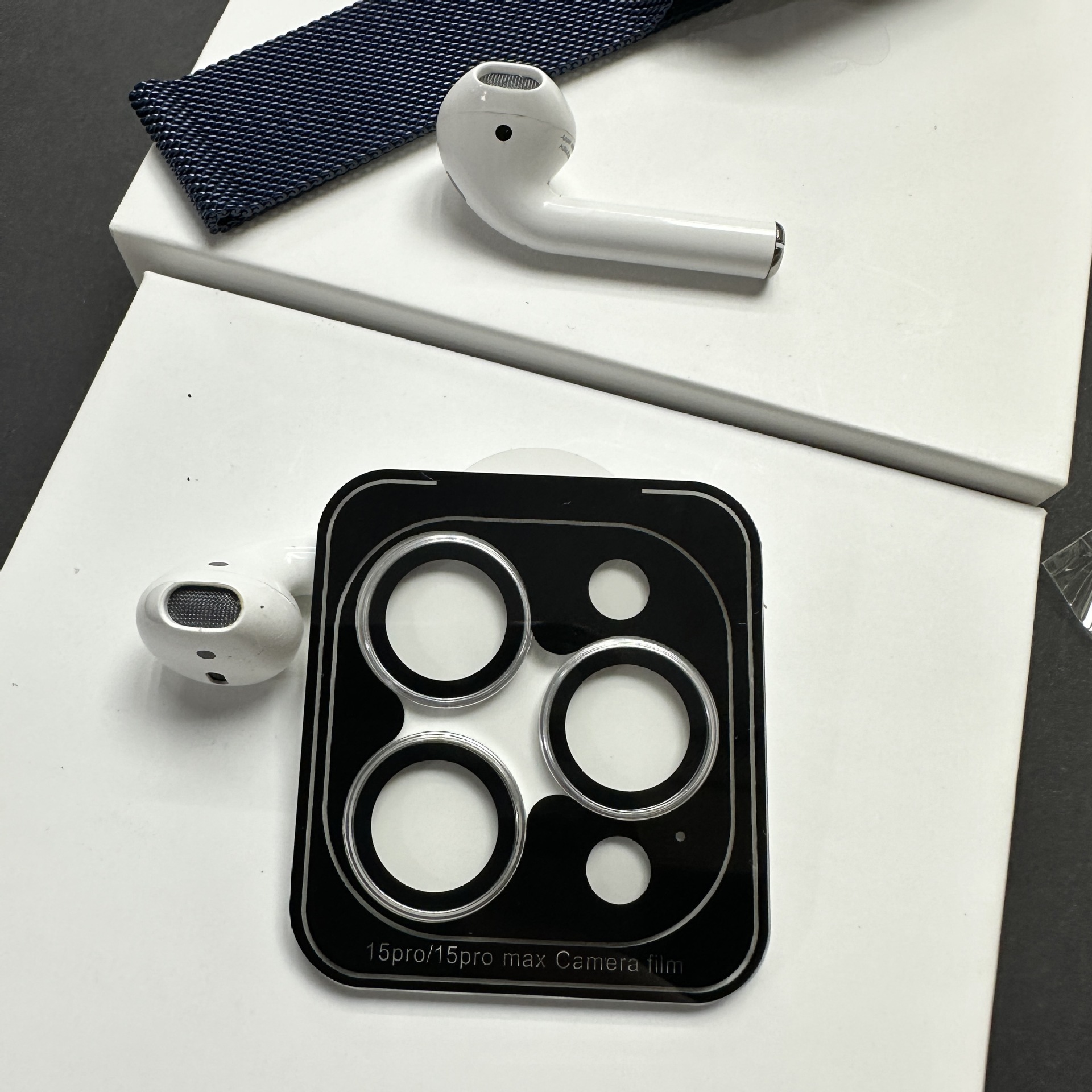 Adecuado para Apple 15 cámara trasera protector de película de lente iPhone15plus anillo de lente de ojo de águila AR antirreflectante