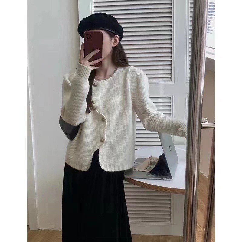 针织开衫2025早秋新款女装洋气毛衣女外套显瘦上衣女显瘦气质小衫|undefined