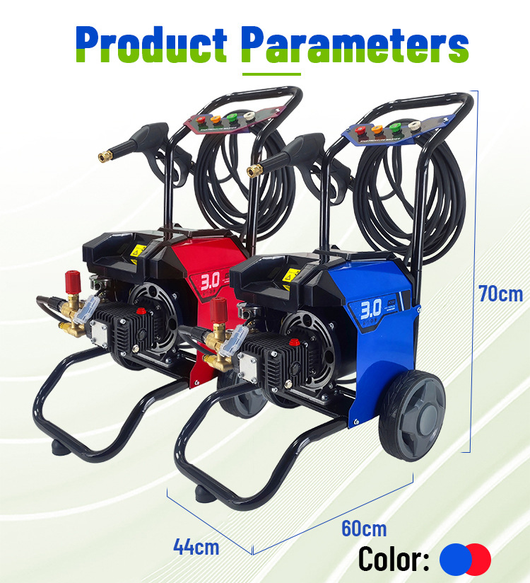 Cross-Border Yilujie Car Washing Machine Single-Phase Pressure Washer for Commercial Use, High-Power Industrial Property and Farm Cleaning