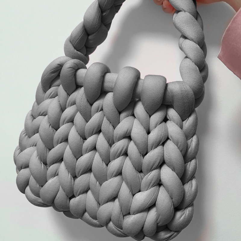 Accesorios de relleno de algodón islandés hilo diy bolsas de mano tejidas alfombras de alfombra de hilo de lana super gruesa ganchillo