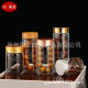 High-grade aloes/sandalwood bracelet display glass bottle red sandalwood beads storage cans play storage box transparent sealed