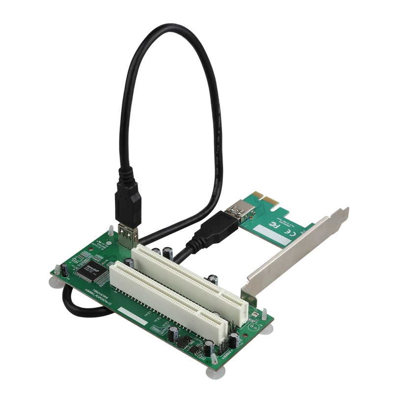 PCI-e в 2 PCI адаптер, карта расширения, поддержка карт захвата, звуковая карта с USB-интерфейсом, PCIe