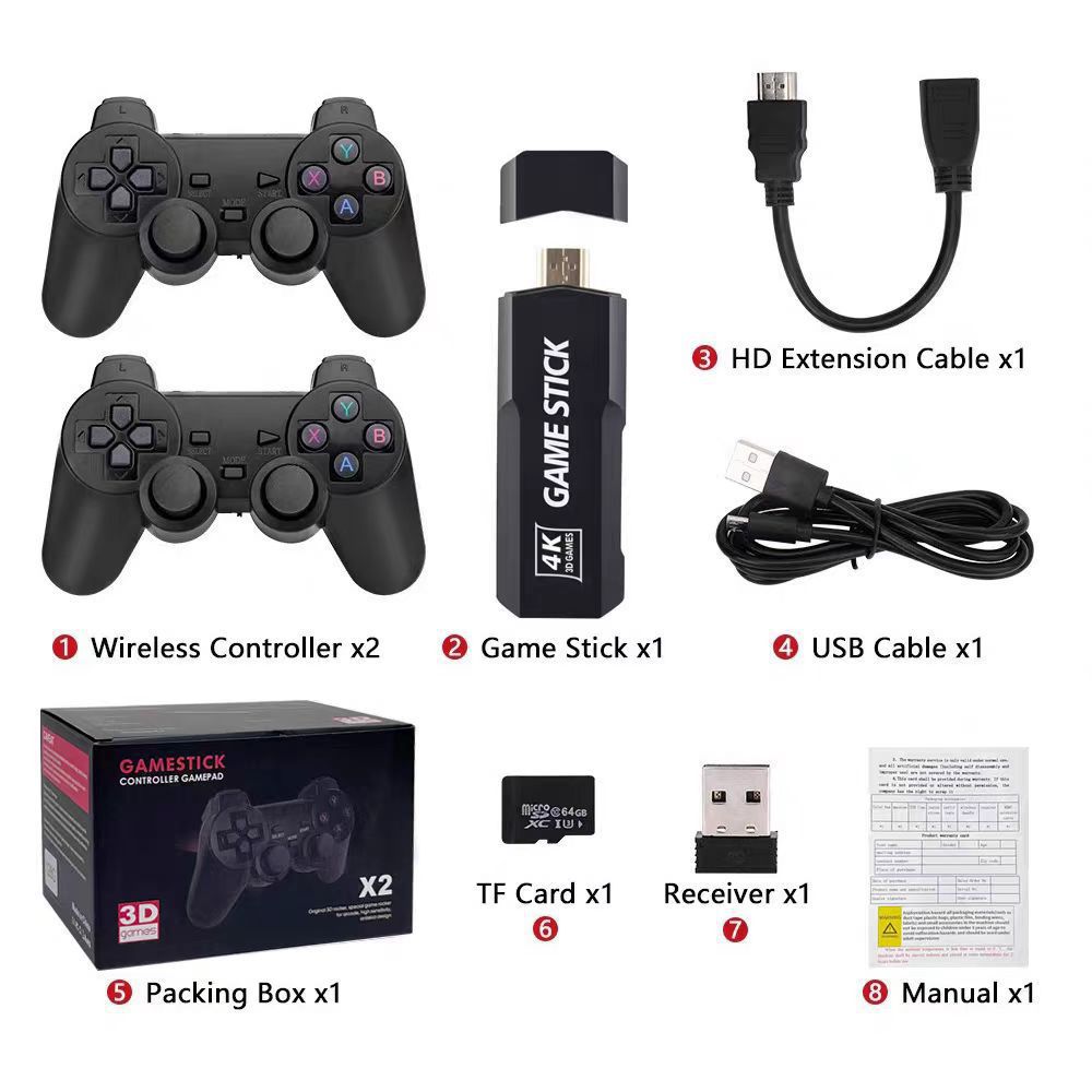 Cross-border X2 consola de juegos doméstica GD10 consola de juegos 2.4G inalámbrico retro TV HDMI nuevo nivel de entrada