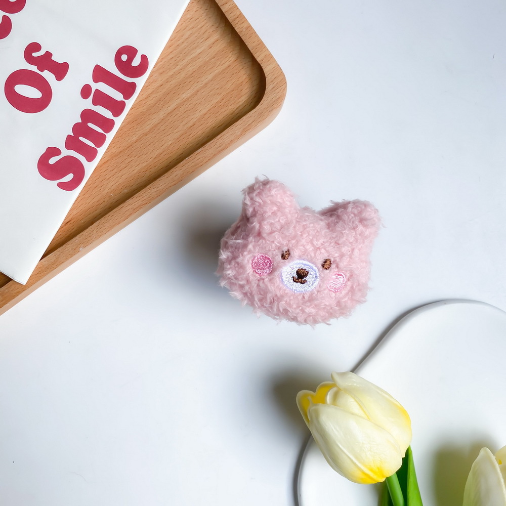 Plush bracket-pink face bear-pink.JPG