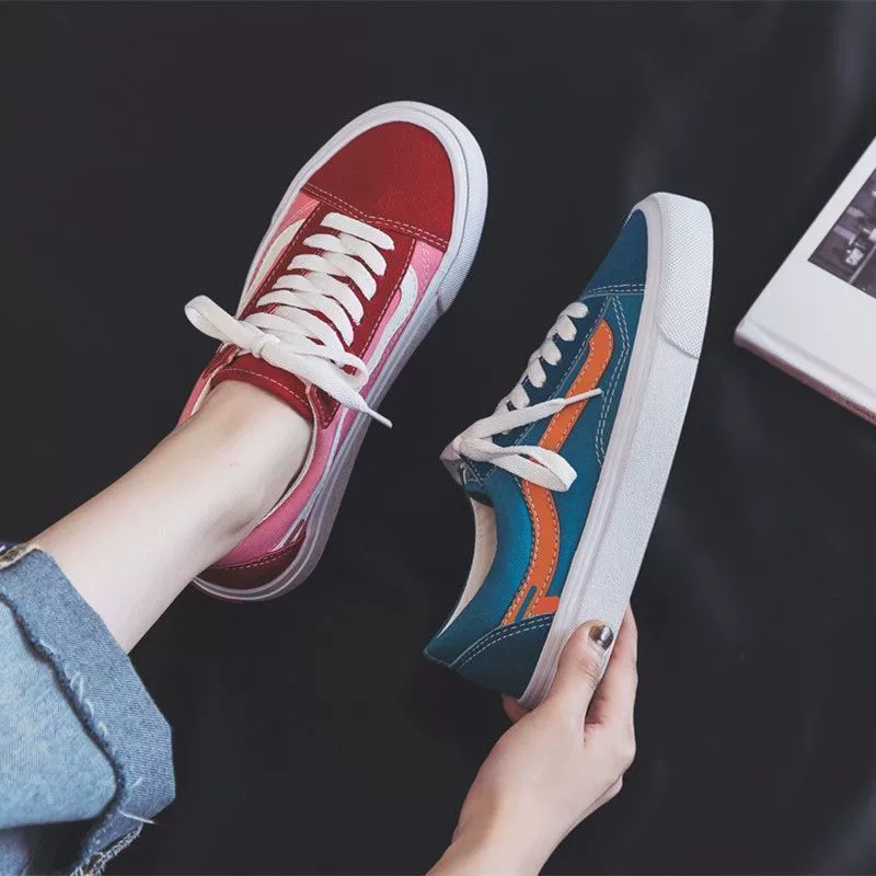 Эспадрильи Vans унисекс, чёрные тканевые кеды с универсальными шнурками, корейский стиль