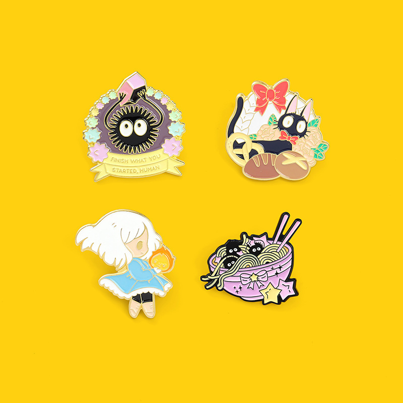 Cartoon Style Pin Cat Alloy Stoving Varnish Women'S Brooches display picture 3