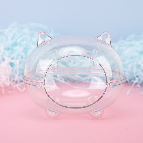 Cross-border wholesale hamster nest golden bear nest transparent bathroom dual-purpose toilet hamster supplies wholesale