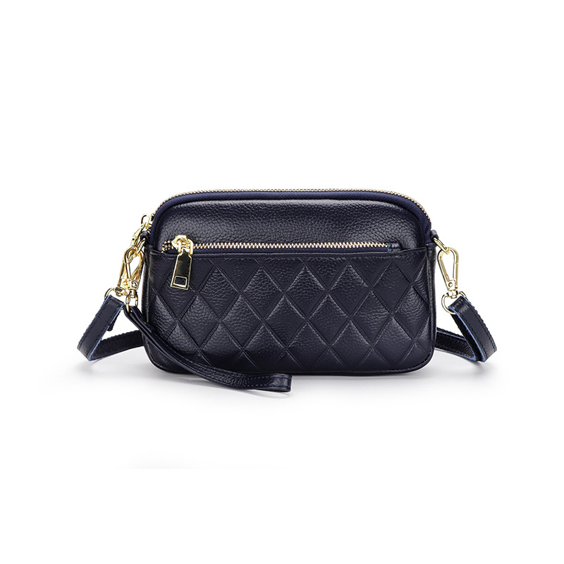 Women's Genuine Leather Shoulder Bag 2026 New Lightweight Quilted Small Bag Top Grain Cowhide Fashion Clutch Handbag - Thumbnail 8