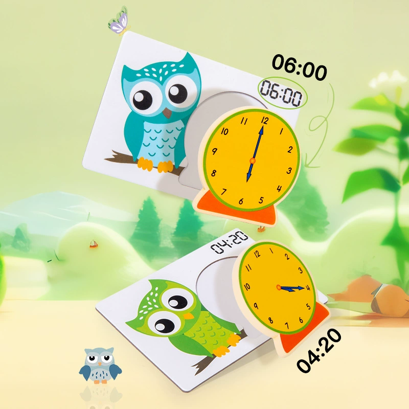 Teaching wooden toy, children's watch, training