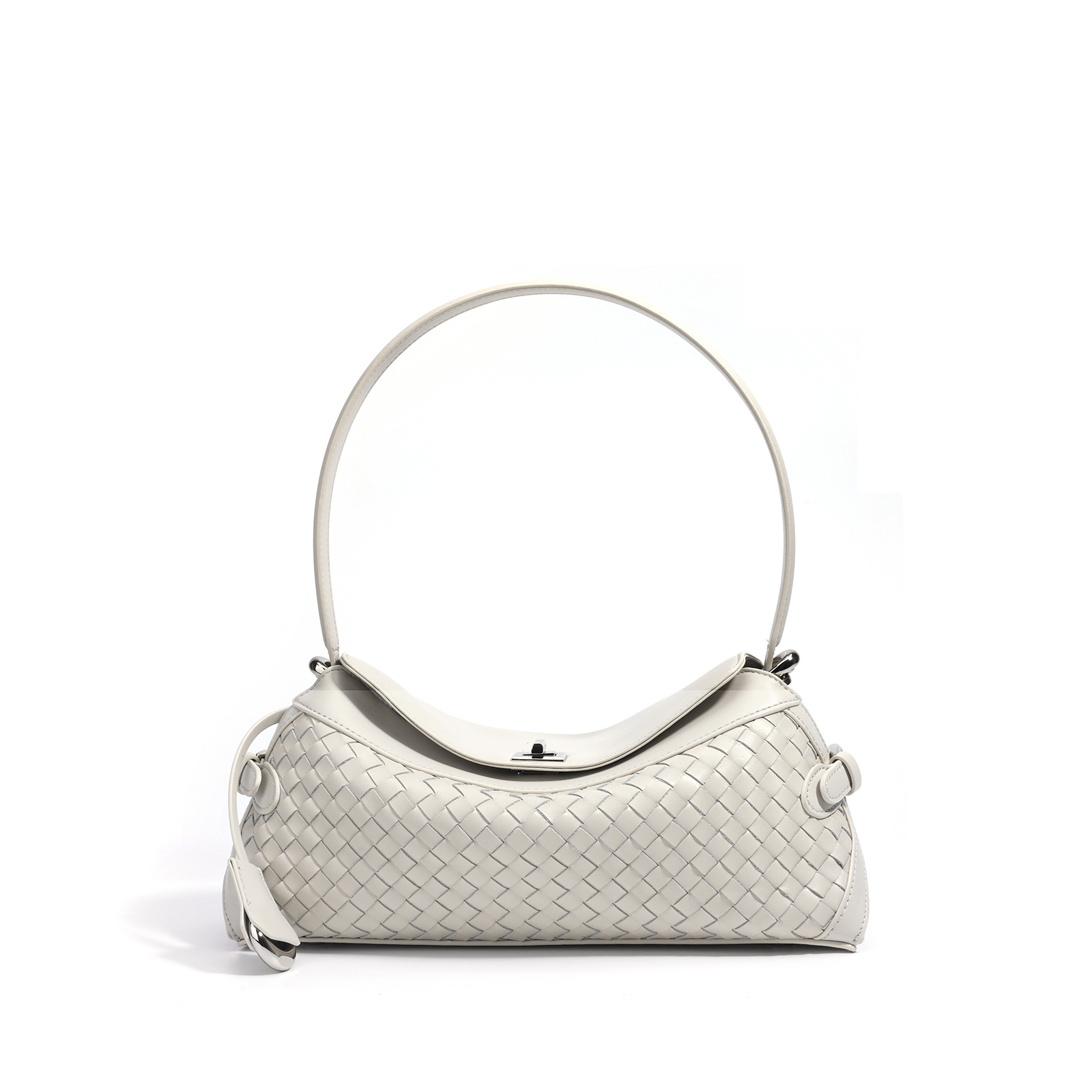 Luxury Cowhide Shoulder Bag For Commuting - French Niche Style Designer Genuine Leather Underarm Bag For Women - Thumbnail 8