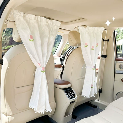 Summer creative car partition: Car curtains