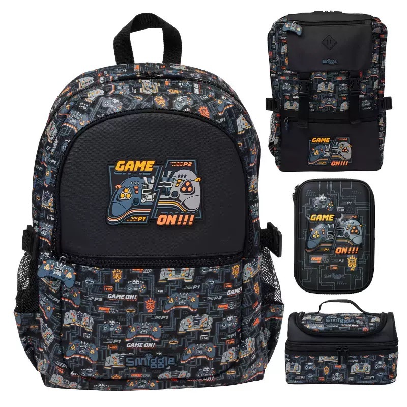 Australia Smiggle serie de juegos infantiles cartoon mochila de hombro de estudiantes bolsas de comida bolsas de lápiz