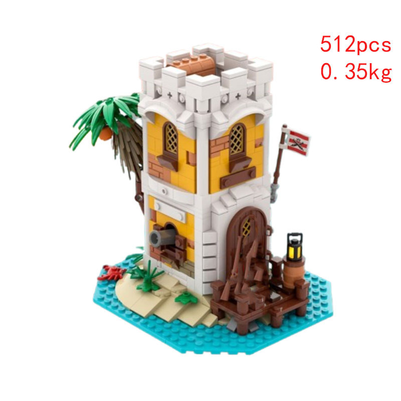 Cross-border Hot-selling In-stock MOC-130115 Small Particle Assembly Building Block Toy Street Scene Castle Educational_voghion.com