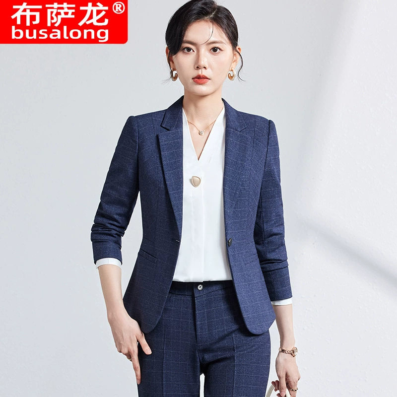 2024 новый стиль busalong busalong женский длинный рукав профессиональный костюм брюки костюмированные комбинезоны женский 8236