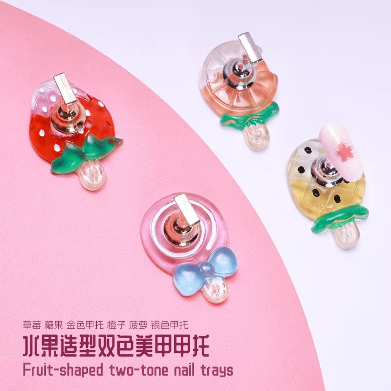 Base de práctica de manicure Fairy Fruit bicolor manicure manicure fijación de fresa manicure manicure