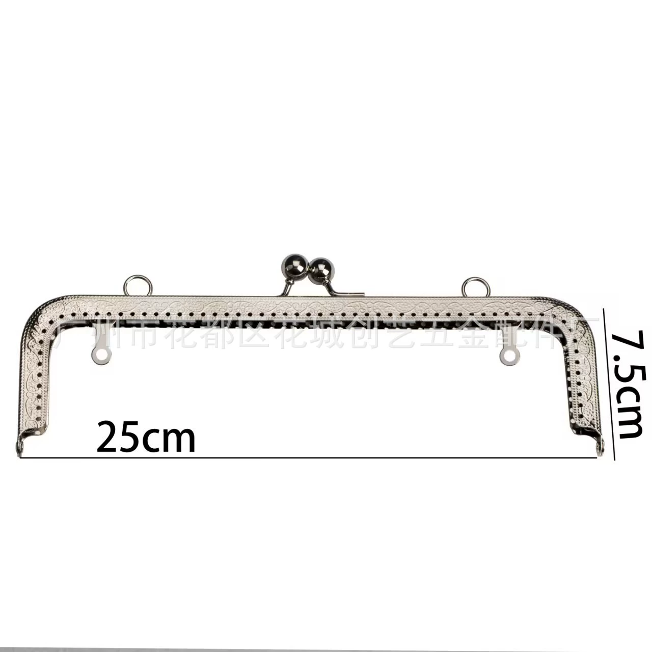 Square round beads, materials set, silver bag accessory, 18-20-25cm