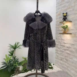 24冬季加长款欧貂绒仿皮毛一体水貂大衣气质时尚毛毛衣皮草轻奢