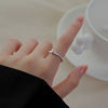 Fashionable brand small design ring suitable for men and women, simple and elegant design, on index finger