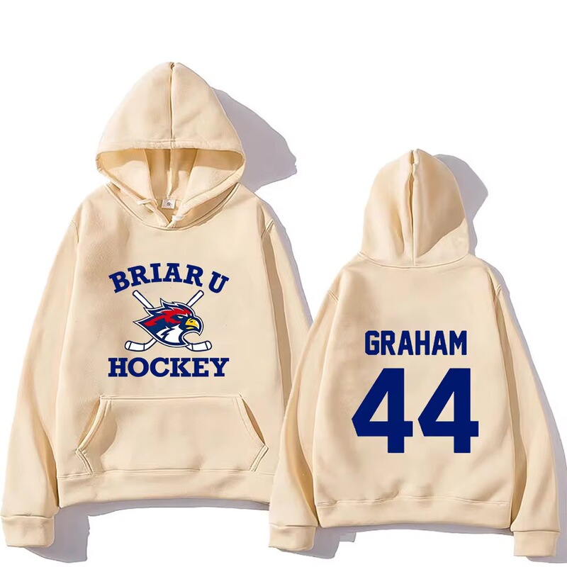 Off-Campus Briar University Hockey Hoodie, Unisex Casual Fashion Pullover, Loose High Street Style Off-Campus Briar University Hockey Hoodie, Unisex Casual Fashion Pullover, Loose High Street Style