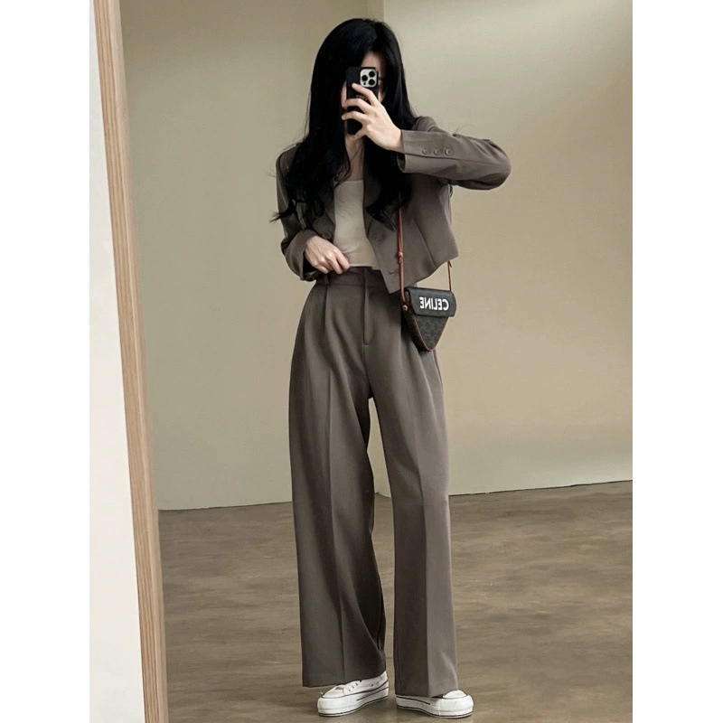 Classic suit jacket, set, (Physicals), Korean style, oversize, western style