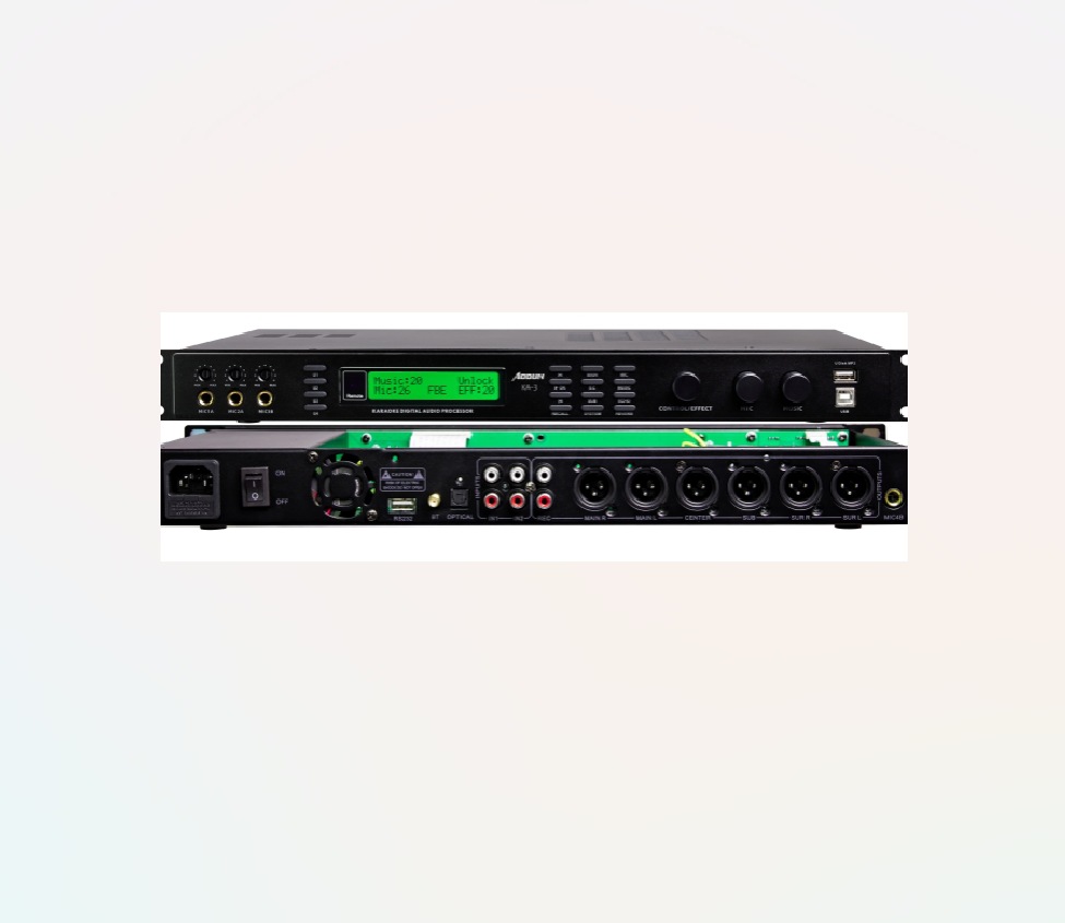 Procesador de Efectos Digitales Preamplificador KA3 con Reverb DSP y Anti-Aullidos para KTV