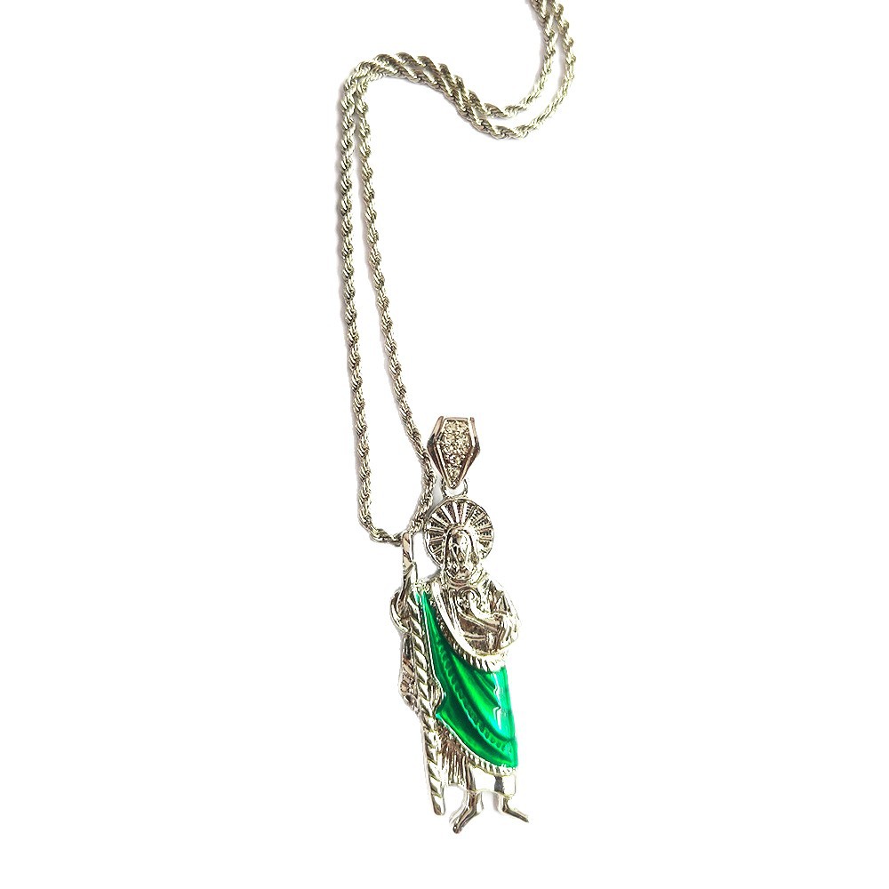 Colgante de goteo clásico transfronterizo padre de San Judas colgante nicho exagerado collar colgante fabricante de joyas