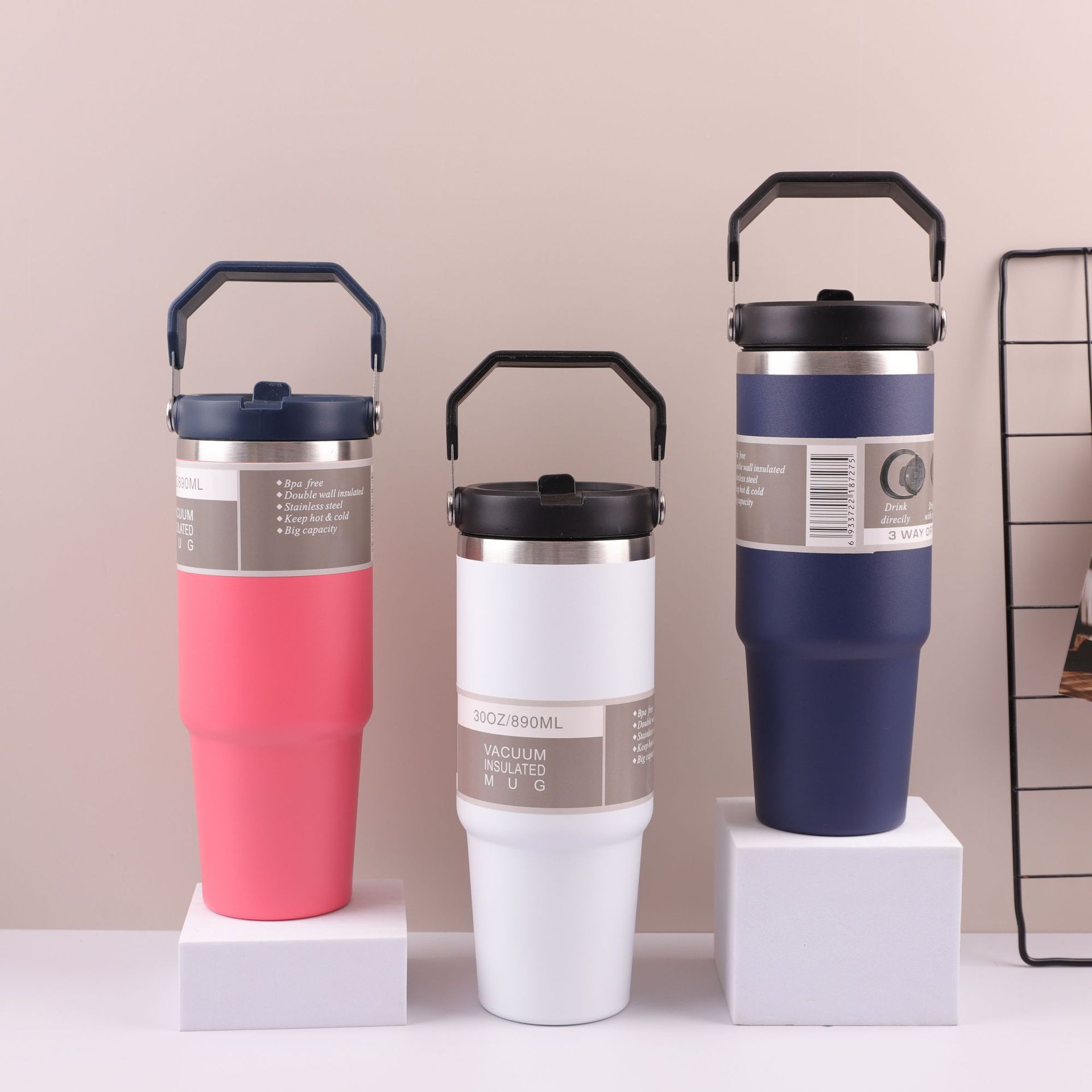 30o el Sudeste Asiático popular portátil coche taza 304 taza de vacío de acero inoxidable olla de viaje taza de helado portátil de mantenimiento en frío