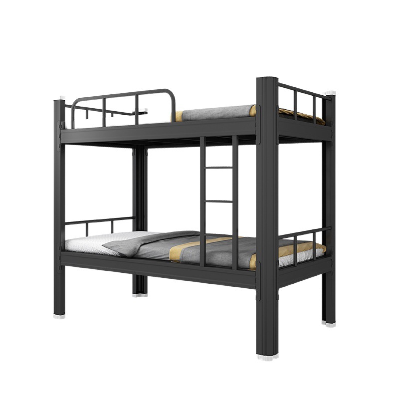 Cama de hierro cama litera superior e inferior personal adulto estudiante dormitorio cama de hierro cama de doble capa cama alta y baja
