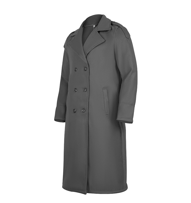 Lang uldfrakke til mænd til efterår og vinter elegant_voghion.com