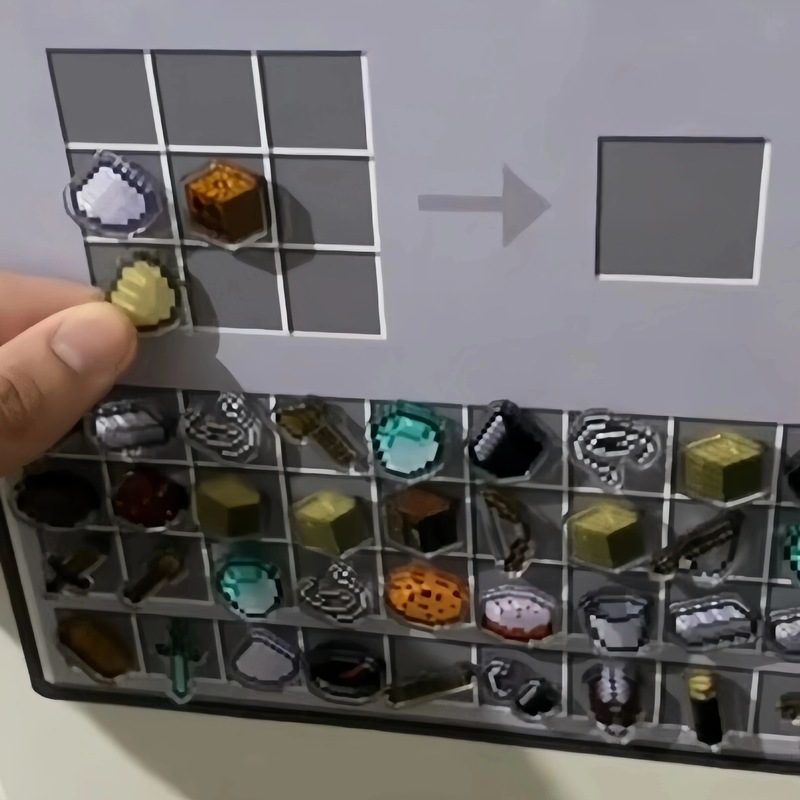 クリエイティブデザイン Minecraft 周辺機器合成テーブル軟磁性冷蔵庫ステッカーアクリル装飾品ルームレイアウト磁気ステッカー|undefined