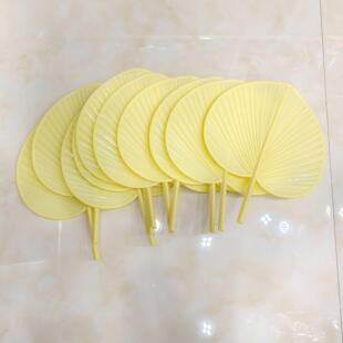 Plastic Hand-cranked Big Cattail Fan Thickened Extra Large Anti-break Fan Summer Fan Household Basho Fan Old-fashioned Household