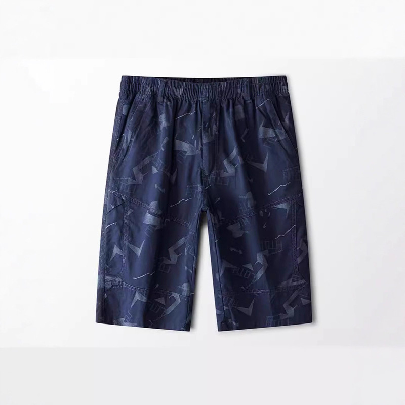 Summer Thin Men's Casual Pants with Zipper Large Pockets, Printed Work Shorts, 1 Cotton Beach Shorts, Five-Point Shorts Summer Thin Men's Casual Pants with Zipper Large Pockets, Printed Work Shorts, 1 Cotton Beach Shorts, Five-Point Shorts