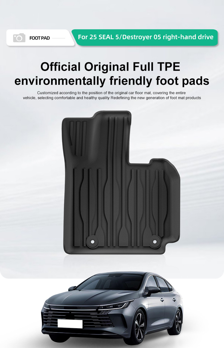Car Floor Mats TPE For 25 BYD SEAL 5/BYD Destroyer 05