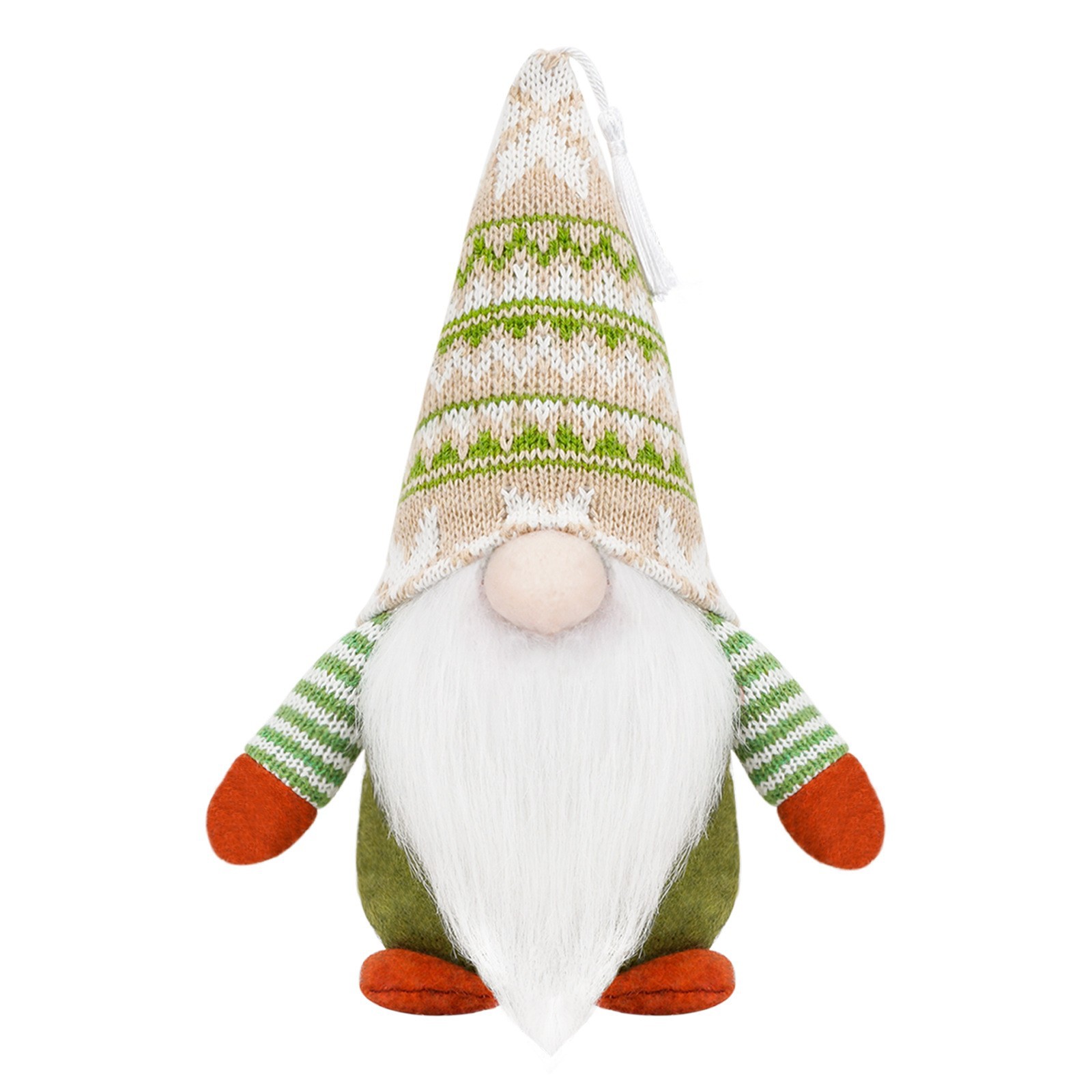 Transfronteriza nueva Navidad de punto muñeca sin rostro estilo europeo y americano verde decoración Nordic Rudolf adornos