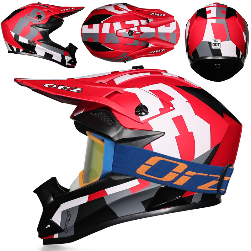 Nuevo casco de ciclismo Off-Road Orz, casco de rally para hombres y mujeres, casco todoterreno transpirable de carreras ADV de talla grande