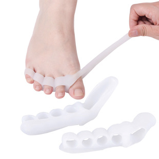 Five toe silicone corrector five toe toe separator hallux valgus correction big foot bone protection manufacturer
