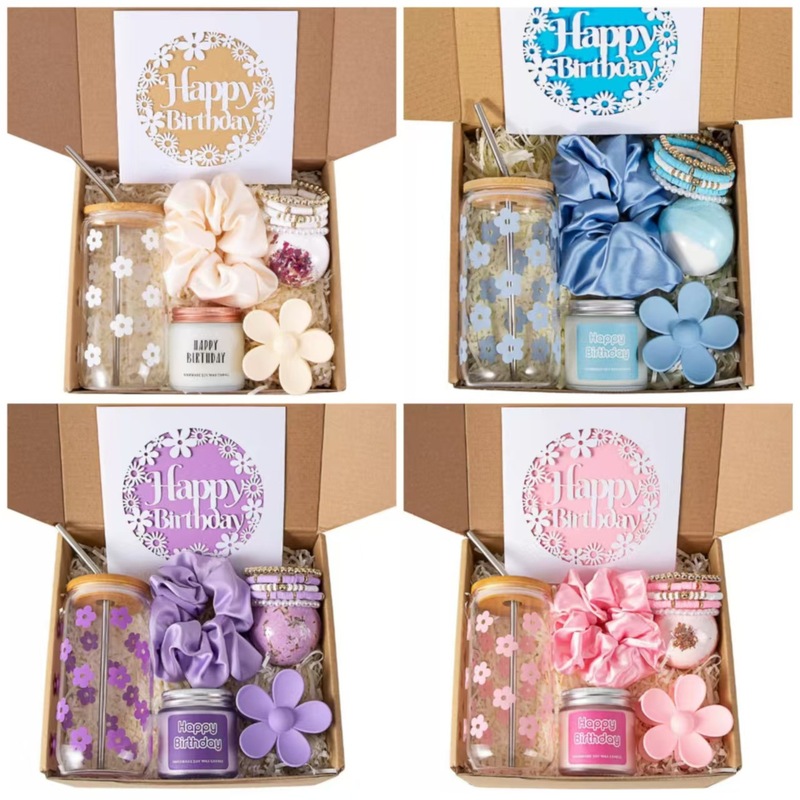Amazon Souvenir Set Women's Gift Happy Birthday Creative Holiday Gift Cup Aromatherapy Bracelet Gift Box