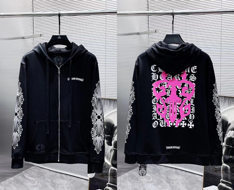25ss正确版Chrome Hearts 克罗伈十字架连帽卫衣百搭潮流时尚批发|undefined