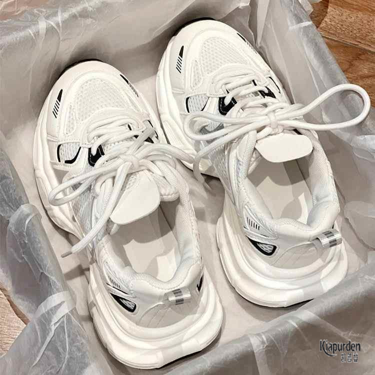 Campus 2025 Spring and Summer New White Shoes Japanese Style Retro Comfortable Shoes Fashionable Casual Sports Shoes Versatile Dad Shoes