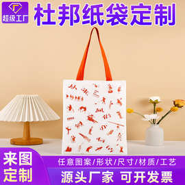 杜邦纸袋定制防水可印LOGO环保袋内衬帆布手提袋定做牛皮纸订制